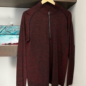 Mens Lulu Lemon Mens metal vent tech half zip